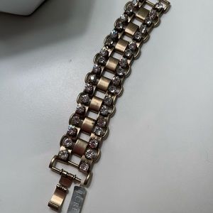 J.Crew gold and crystal bracelet